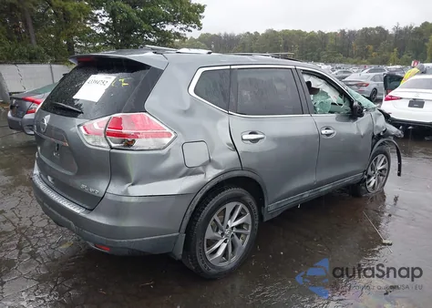 2016 Nissan Rogue Sl z USA, uszkodzony, nr VIN 5N1AT2MV7GC750027